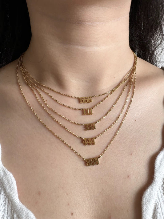 Angel Number Necklace (PLEASE READ DESCRIPTION)
