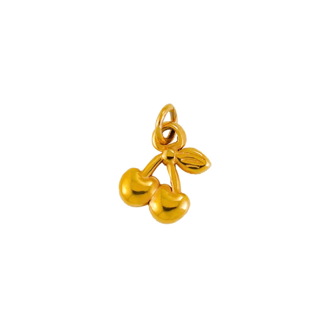 Cherry gold charm