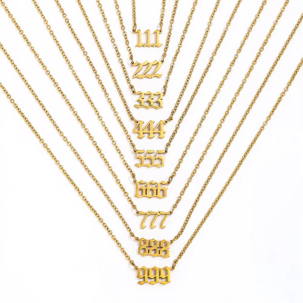 Angel Number Necklace (PLEASE READ DESCRIPTION)