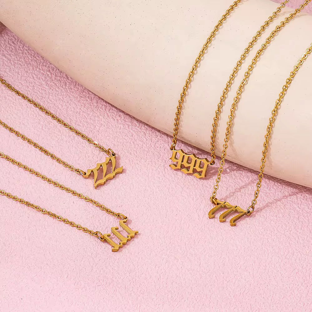 Angel Number Necklace (PLEASE READ DESCRIPTION)