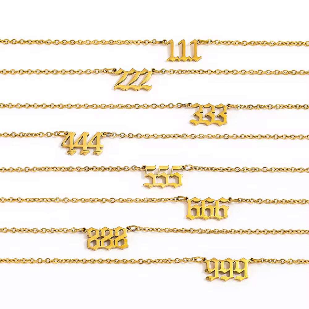 Angel Number Necklace (PLEASE READ DESCRIPTION)