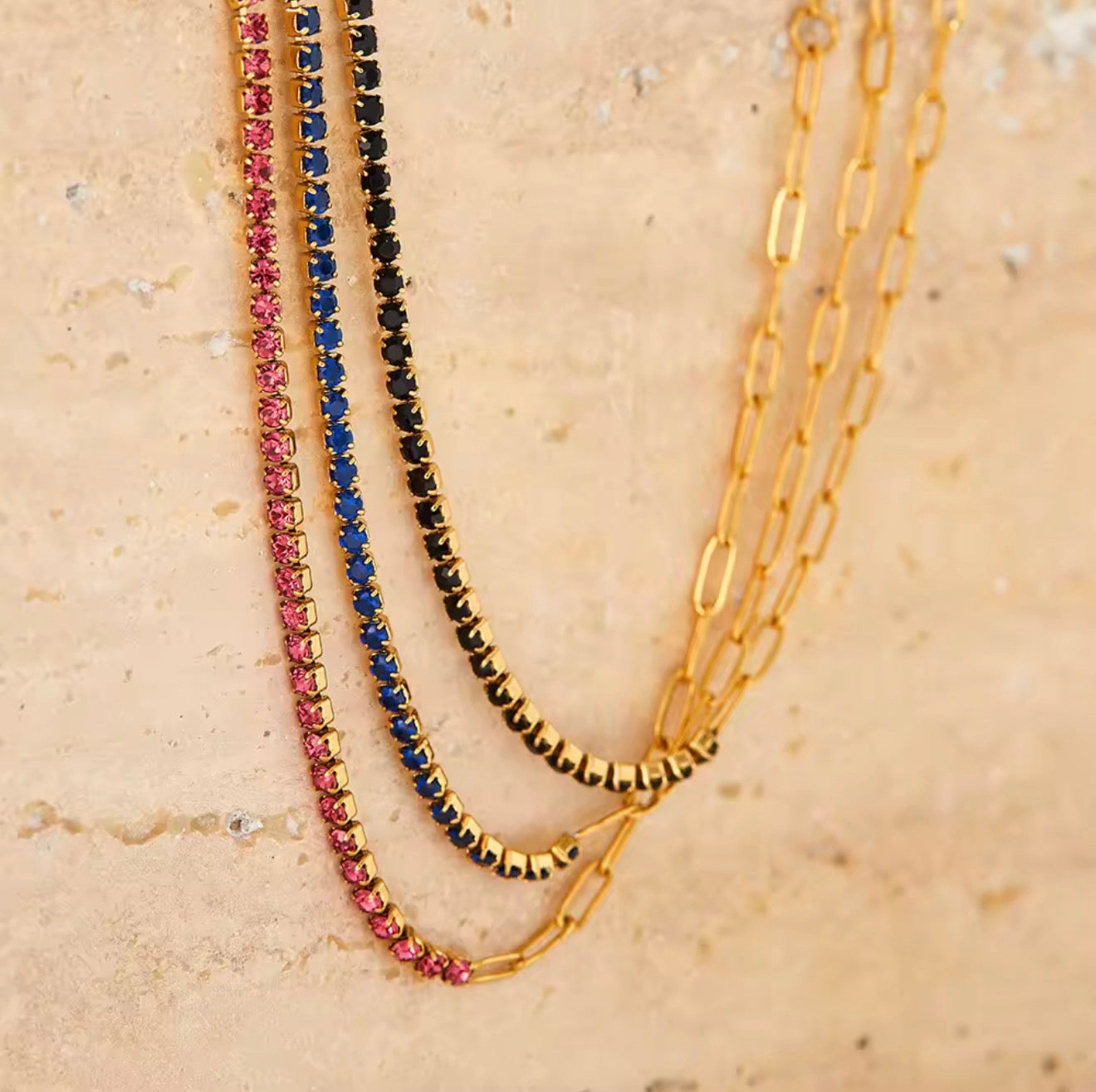 Cubic colourful tennis bracelet (PLEASE READ DESCRIPTION)