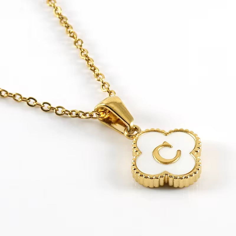 Clover Initial Necklace (PLEASE READ DESCRIPTION)