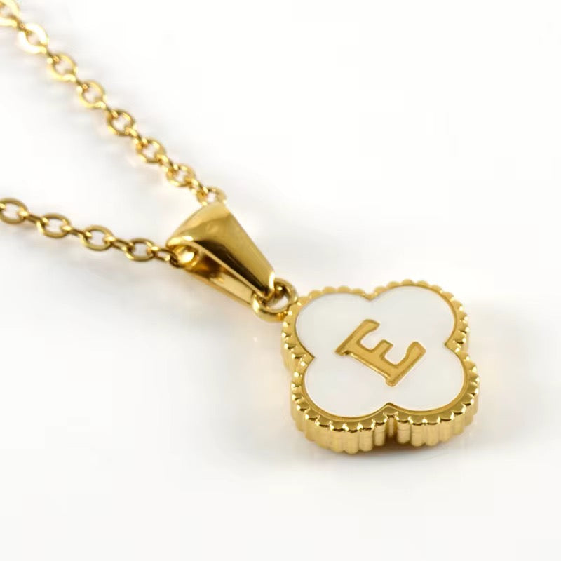 Clover Initial Necklace (PLEASE READ DESCRIPTION)