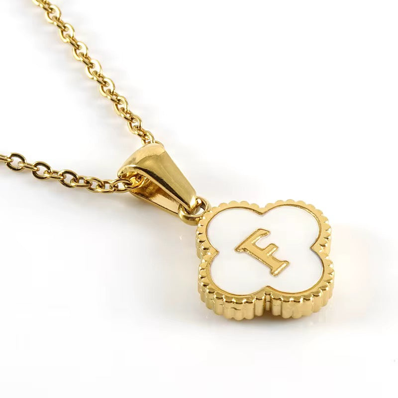 Clover Initial Necklace (PLEASE READ DESCRIPTION)