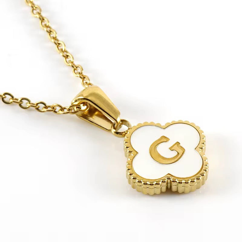 Clover Initial Necklace (PLEASE READ DESCRIPTION)