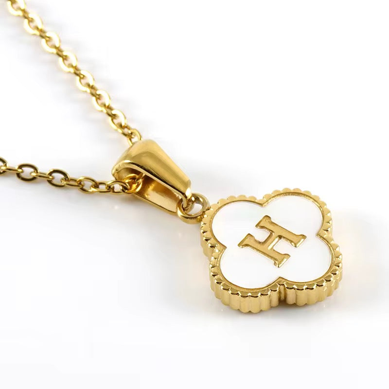 Clover Initial Necklace (PLEASE READ DESCRIPTION)