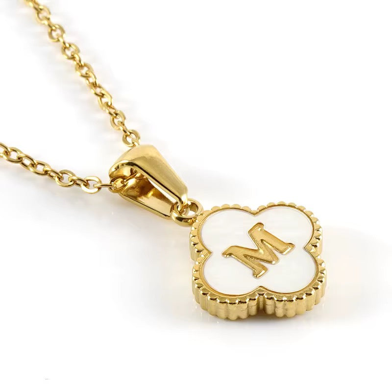 Clover Initial Necklace (PLEASE READ DESCRIPTION)