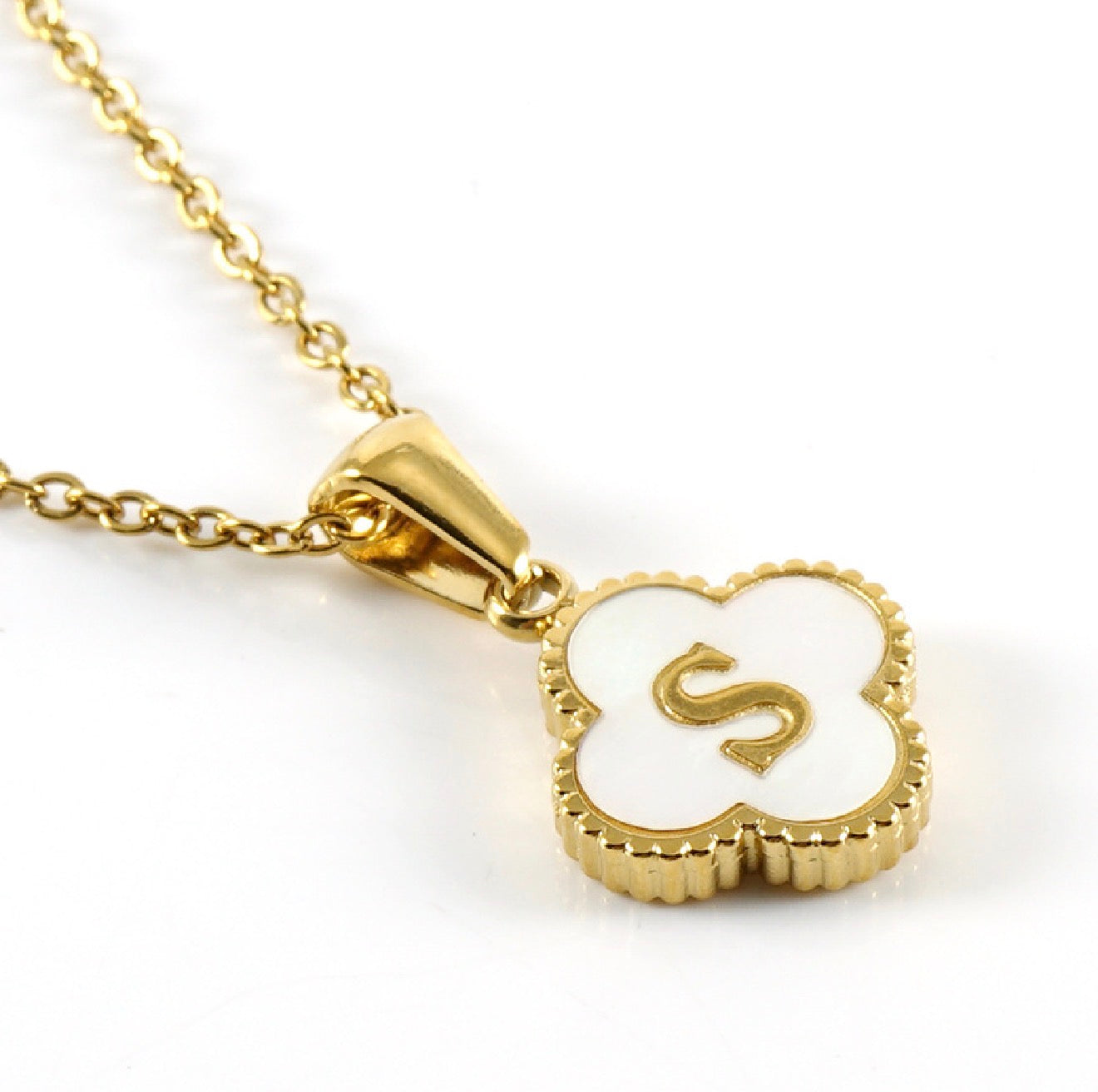 Clover Initial Necklace (PLEASE READ DESCRIPTION)