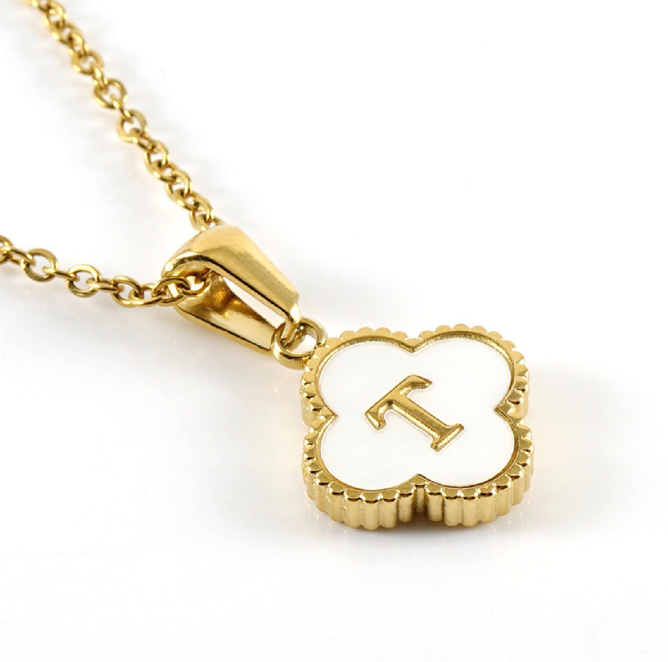 Clover Initial Necklace (PLEASE READ DESCRIPTION)