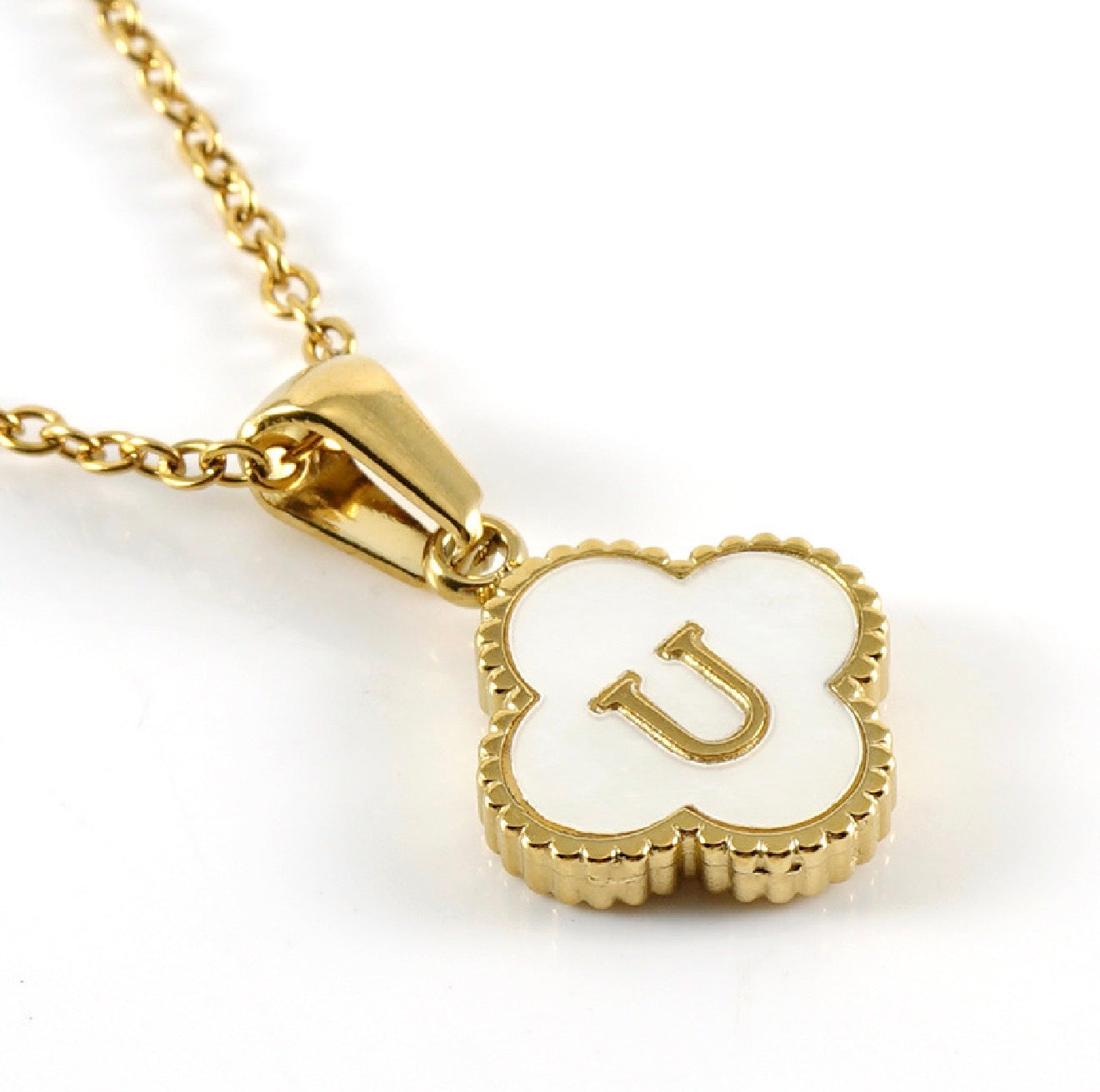 Clover Initial Necklace (PLEASE READ DESCRIPTION)