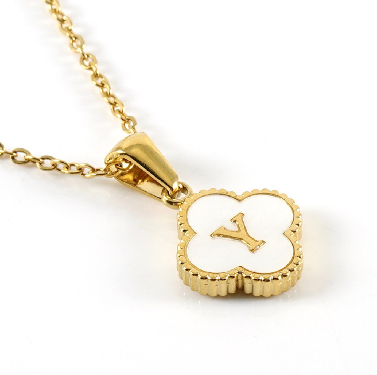 Clover Initial Necklace (PLEASE READ DESCRIPTION)