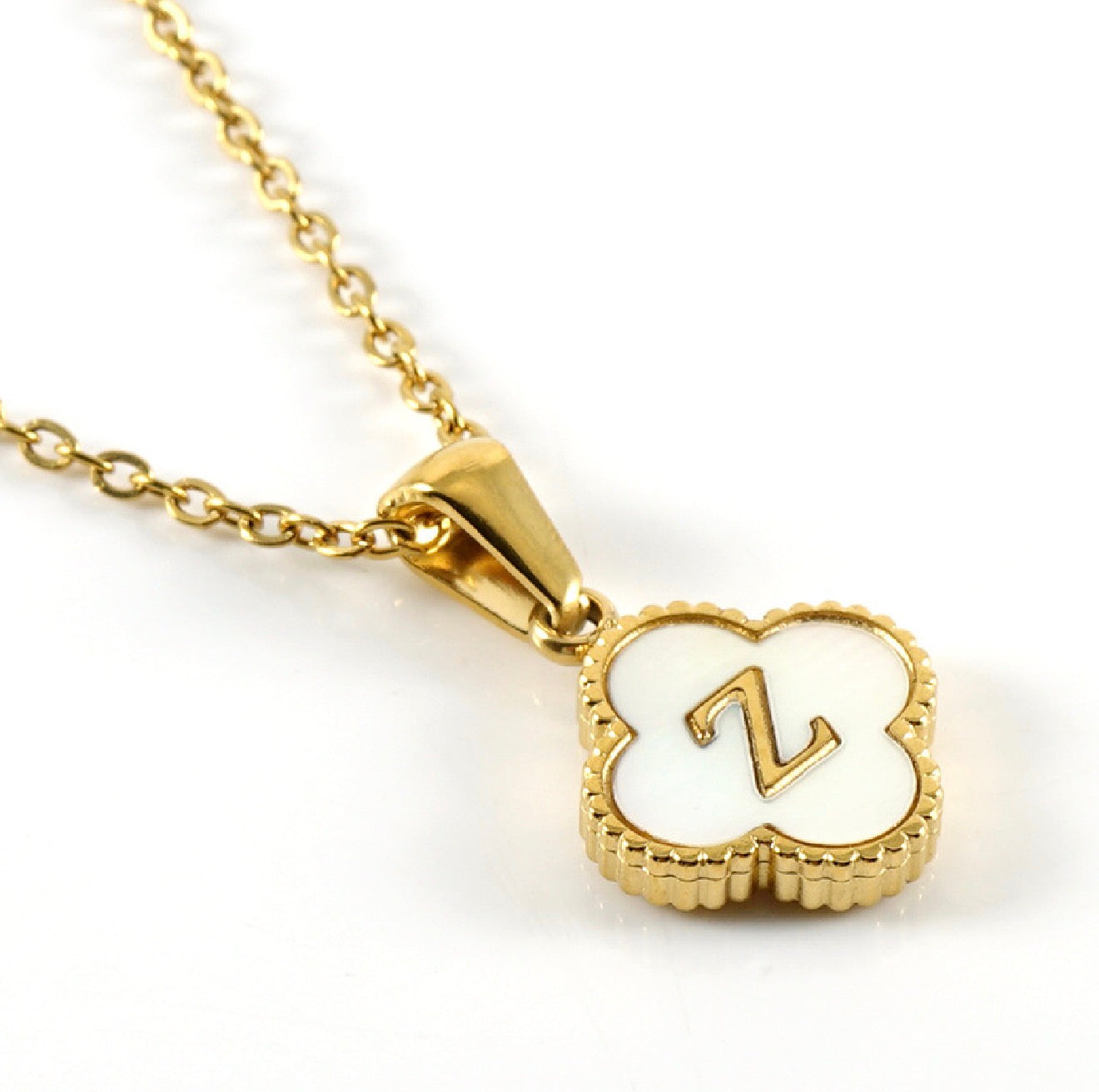 Clover Initial Necklace (PLEASE READ DESCRIPTION)