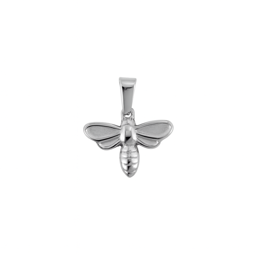 bee charm silver