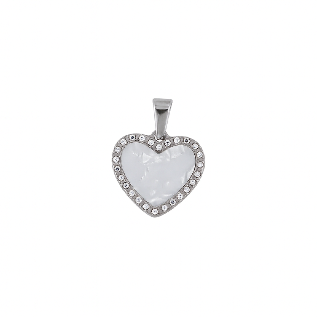 heart charm silver