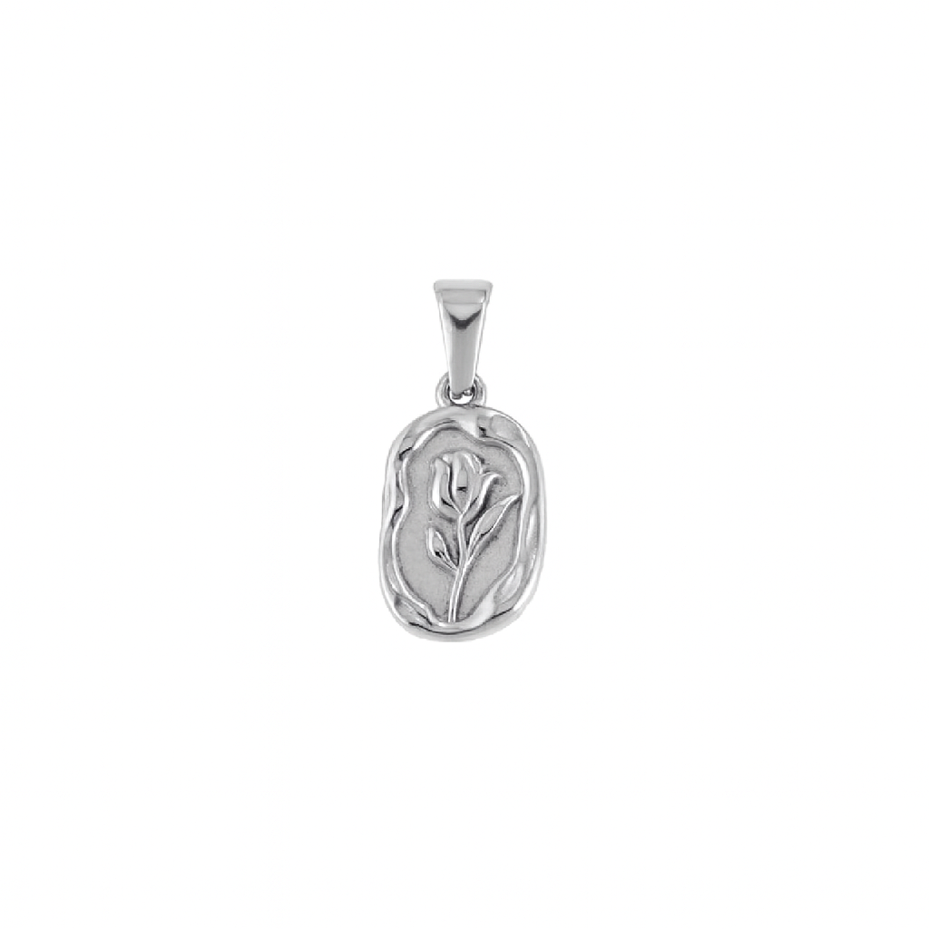 rose charm silver