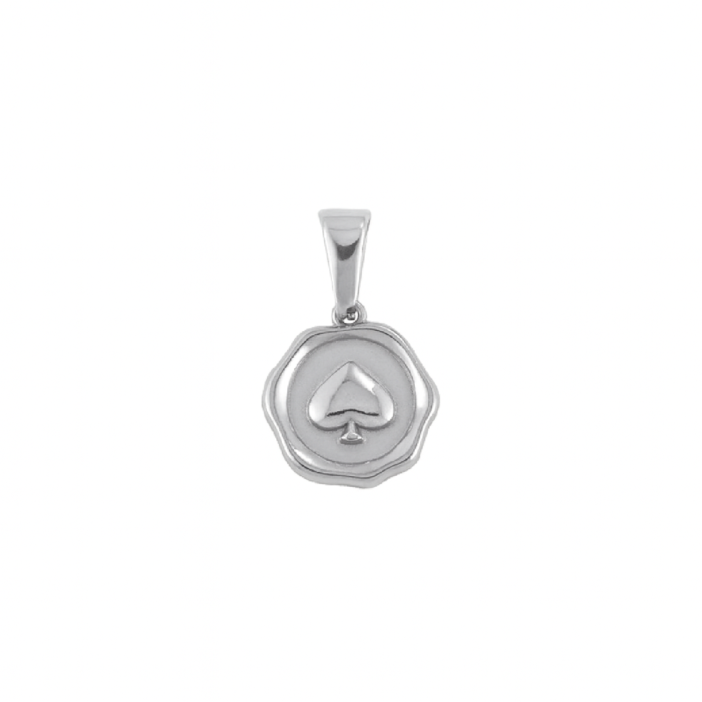 spade charm silver